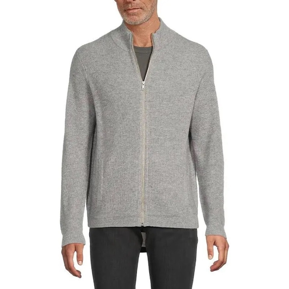 MAGASCHONI 100% Cashmere Zip Cardigan